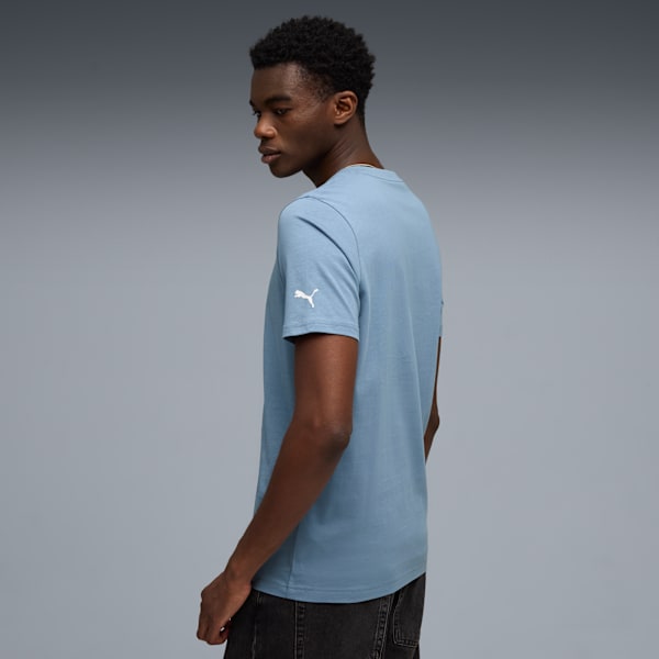Puma Basket Left Chest Tee Men, Cool Blue, extralarge