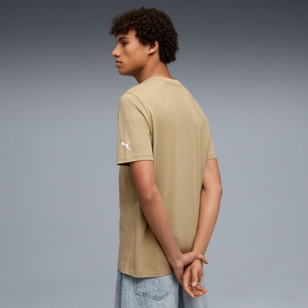 Puma Basket Left Chest Tee Men, Ice Coffee, extralarge