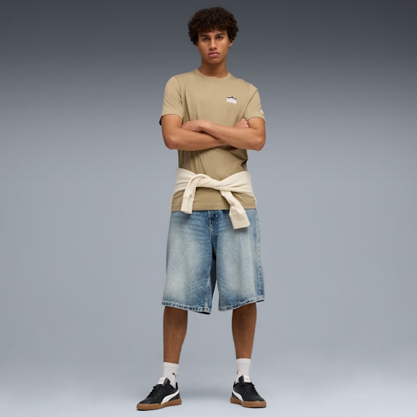 Puma Basket Left Chest Tee Men, Ice Coffee, extralarge