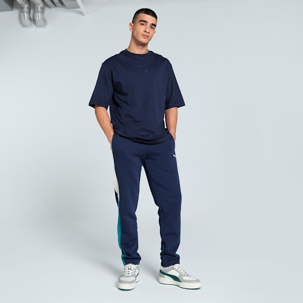 ELEVATED Logo Men's Boxy Fit Tee, PUMA Navy, extralarge-IND