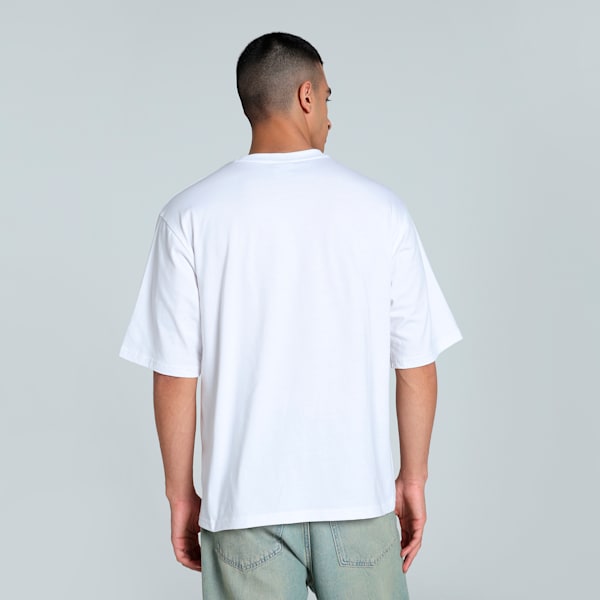 Men's Elevated No.1 Logo Boxy Tee, PUMA White, extralarge-IND