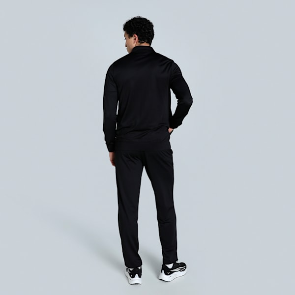 Poly Piping Men's Tracksuit, PUMA Black-Cast Iron, extralarge-IND