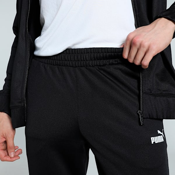 Poly Piping Men's Tracksuit, PUMA Black-Cast Iron, extralarge-IND