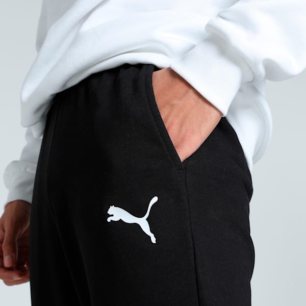 Men's Logo Pants, Puma Black-Cat, extralarge-IND