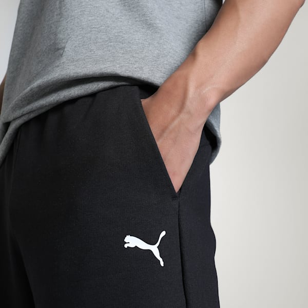 Men's Essential Jersey Shorts, PUMA Black-Cat, extralarge-IND
