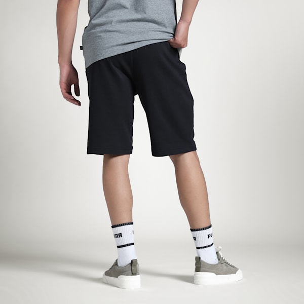 Men's Essential Jersey Shorts, PUMA Black-Cat, extralarge-IND