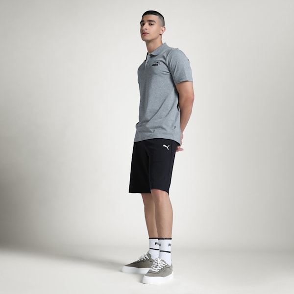 Men's Essential Jersey Shorts, PUMA Black-Cat, extralarge-IND