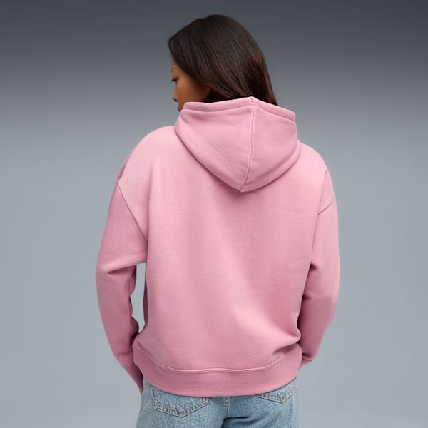 Pull à capuchon féminin Essentials Double Up de PUMA, Poised Pink, extralarge