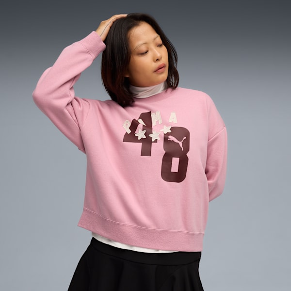 ESS Double Up Crew Women, Poised Pink, extralarge