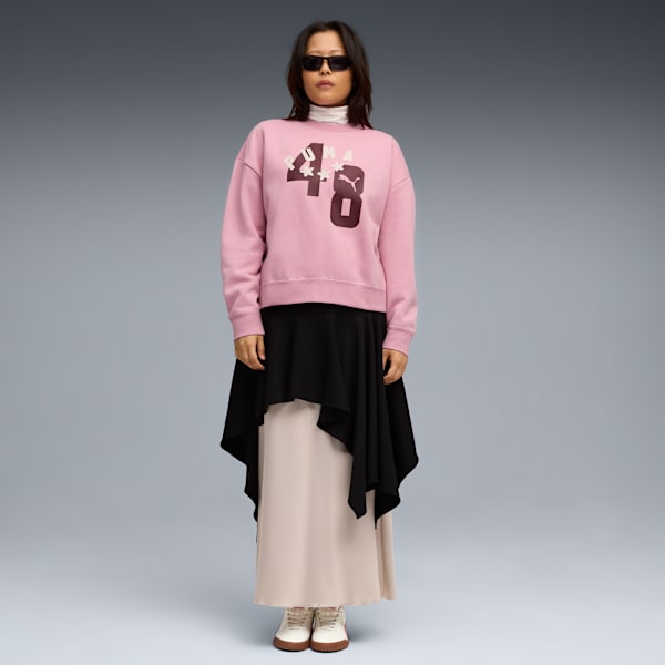 ESS Double Up Crew Women, Poised Pink, extralarge