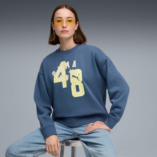 ESS Double Up Crew Women, Dark Indigo, extralarge