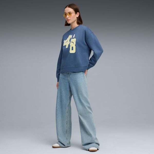 ESS Double Up Crew Women, Dark Indigo, extralarge