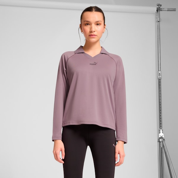 Essentials Animal Long Sleeve Jersey Women, Plum Jam, extralarge
