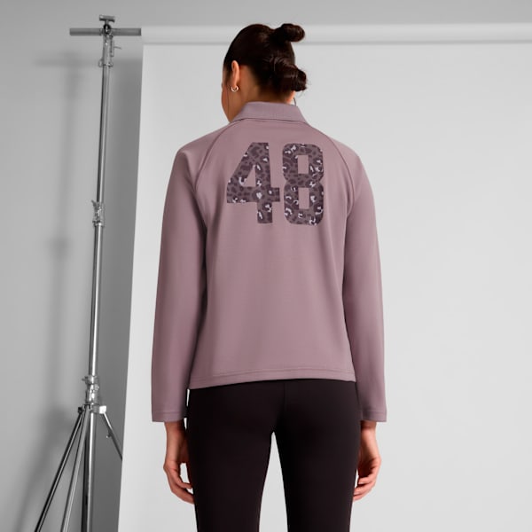 Essentials Animal Long Sleeve Jersey Women, Plum Jam, extralarge
