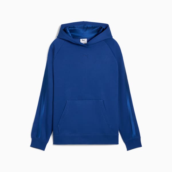 Sudadera con capucha Essentials Elevated de satén para mujer, Clyde Royal, extralarge