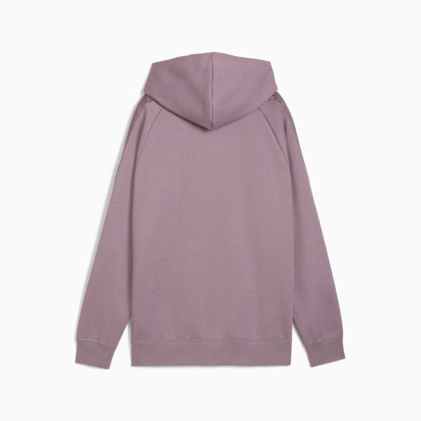 Sudadera con capucha Essentials Elevated de satén para mujer, Plum Jam, extralarge