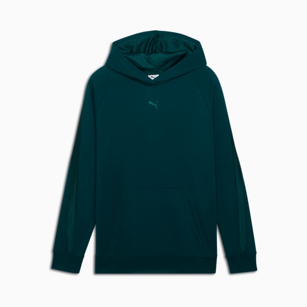Sudadera con capucha Essentials Elevated de satén para mujer, Green Terrain, extralarge