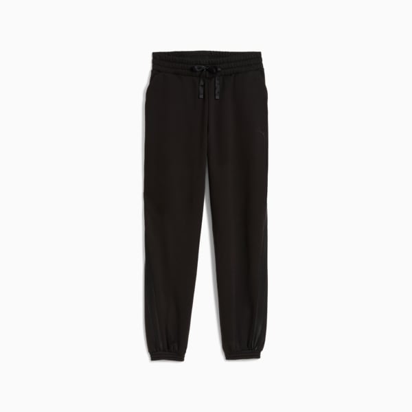 Pantalon en molleton satiné ESS ELEVATED Femme, PUMA Black, extralarge