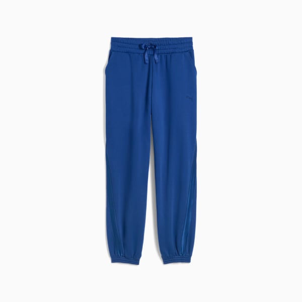 Pantalones deportivos Essentials Elevated de satén para mujer, Clyde Royal, extralarge