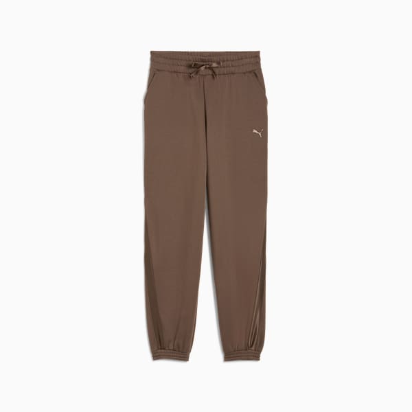 Pantalon en molleton satiné ESS ELEVATED Femme, Flat Bronze, extralarge