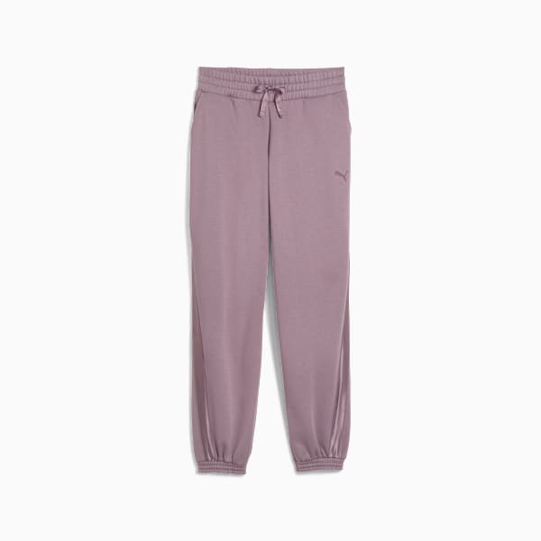 Pantalon en molleton satiné ESS ELEVATED Femme, Plum Jam, extralarge