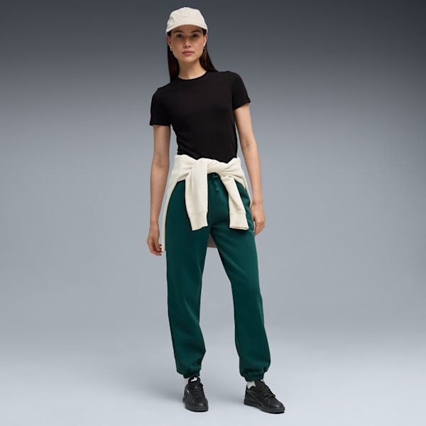Pantalon en molleton satiné ESS ELEVATED Femme, Green Terrain, extralarge