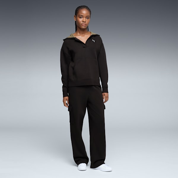 ESS Jacquard Hoodie Women, PUMA Black, extralarge