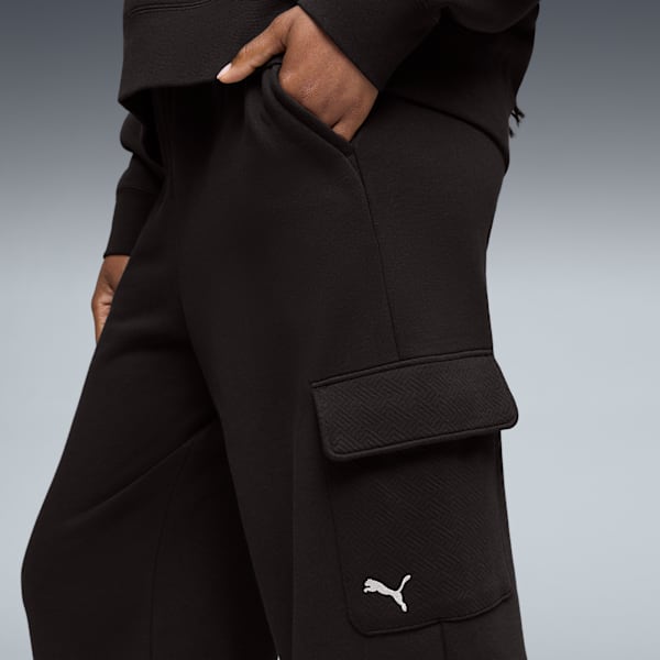 Essentials Jaq Straight Cargo Pants Women, PUMA Black, extralarge