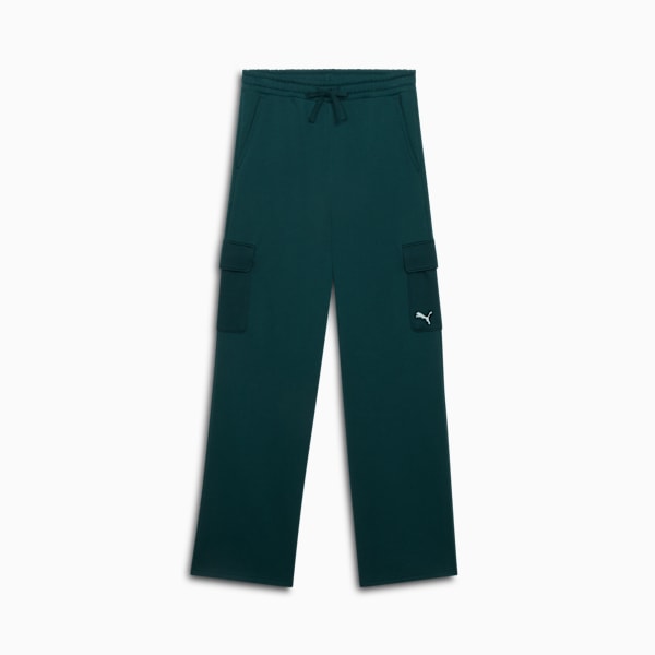 Cargo pants rectos Essentials Jaq para mujer, Green Terrain, extralarge