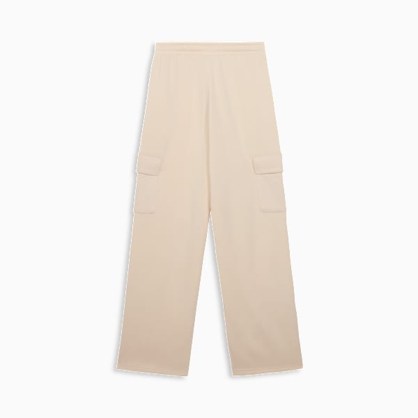 Pantalon cargo droit en jacquard Essentials Femme, Alpine Snow, extralarge