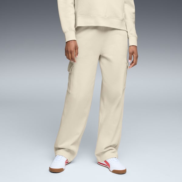 Cargo pants rectos Essentials Jaq para mujer, Alpine Snow, extralarge