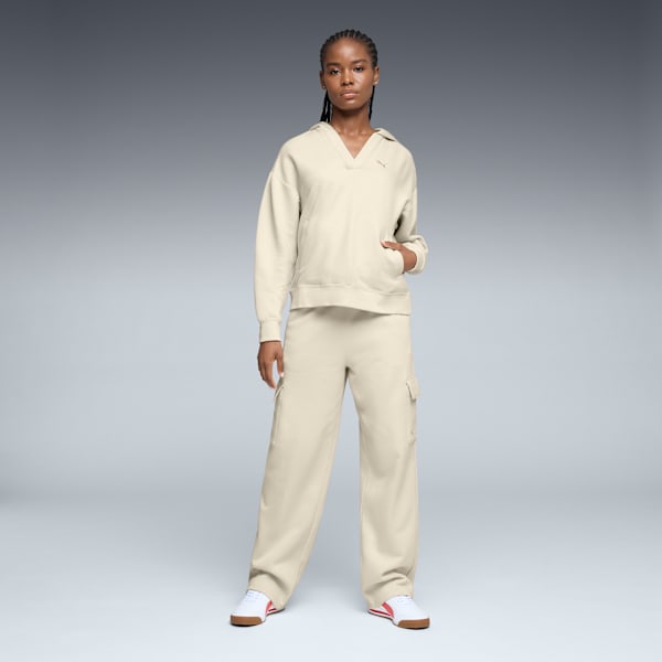 Cargo pants rectos Essentials Jaq para mujer, Alpine Snow, extralarge