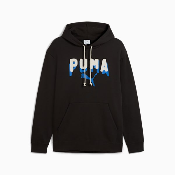 Essentials Double Up Hoodie Men, PUMA Black, extralarge