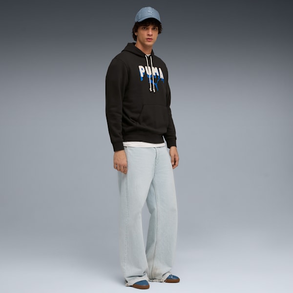 Essentials Double Up Hoodie Men, PUMA Black, extralarge