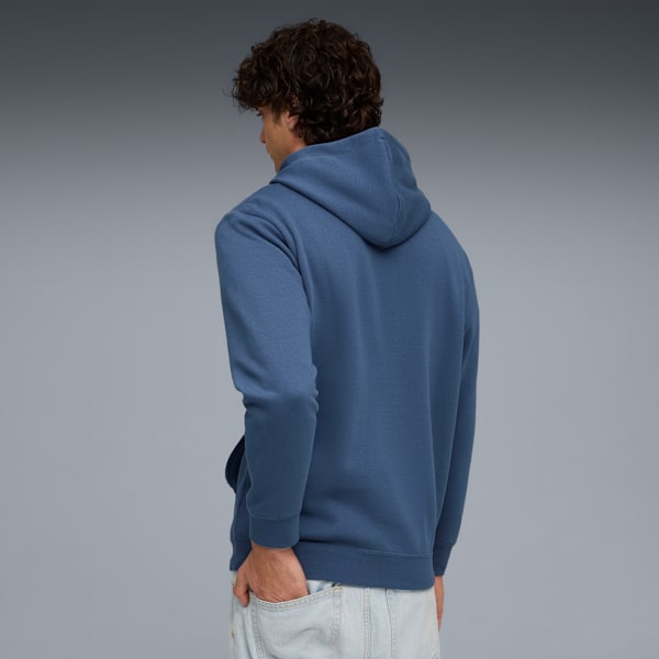 Essentials Double Up Hoodie Men, Dark Indigo, extralarge