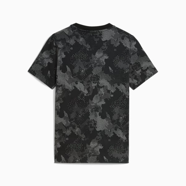 Essentials Camo All-Over Print Tee Youth, PUMA Black, extralarge-GBR