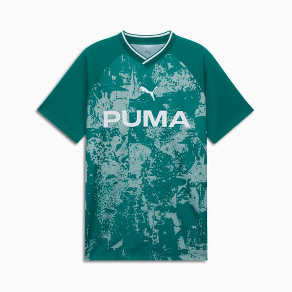 ESS AOP SS Jersey Men, Wild Green-Light Moss, extralarge