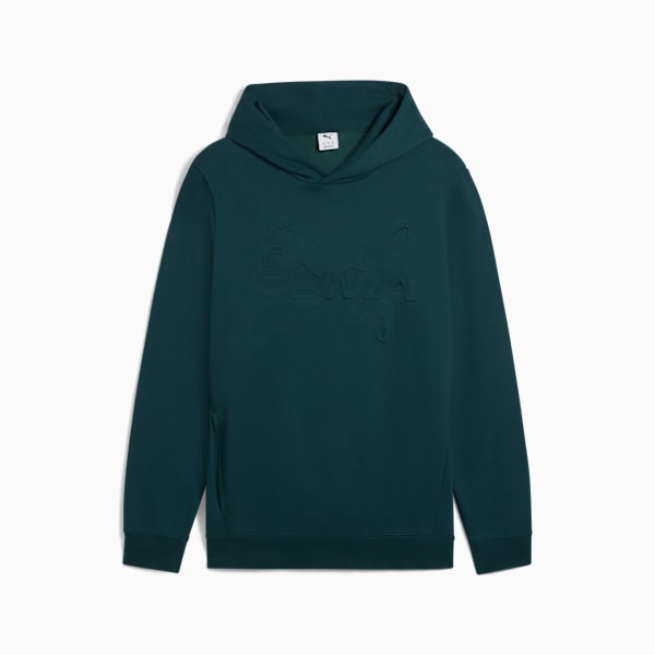 Sudadera con capucha estampada ESS para hombre, Green Terrain, extralarge