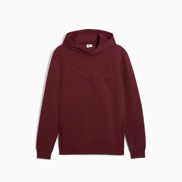 PUMA Elevated Essentials Men's Hoodie, Ruby Shimmer, extralarge