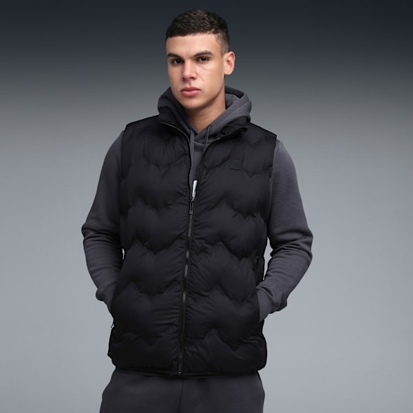 Essentials Men's Heatseal Padded Vest, PUMA Black, extralarge-IND