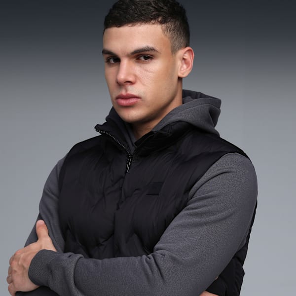 Essentials Men's Heatseal Padded Vest, PUMA Black, extralarge-IND