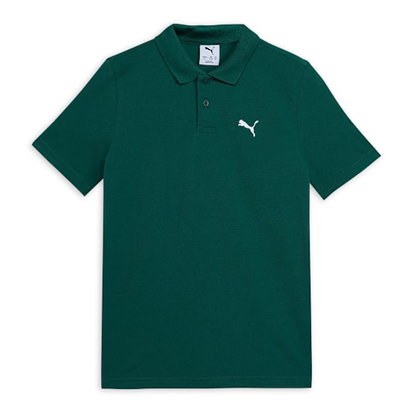 Essentials Pique Youth Short Sleeve Polo T-shirt, Malachite, extralarge-IND