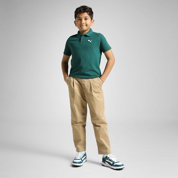 Essentials Pique Youth Short Sleeve Polo T-shirt, Malachite, extralarge-IND