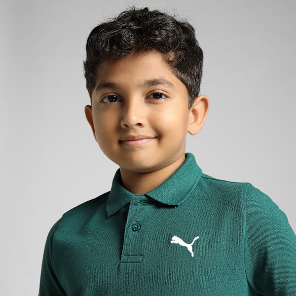 Essentials Pique Youth Short Sleeve Polo T-shirt, Malachite, extralarge-IND