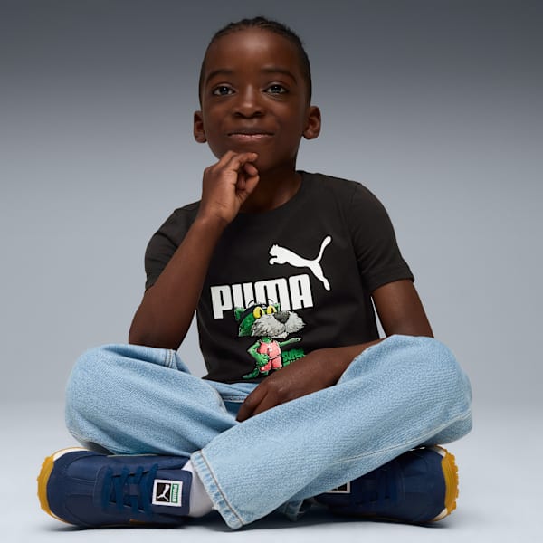 Super PUMA Graphic Tee Kids, PUMA Black, extralarge