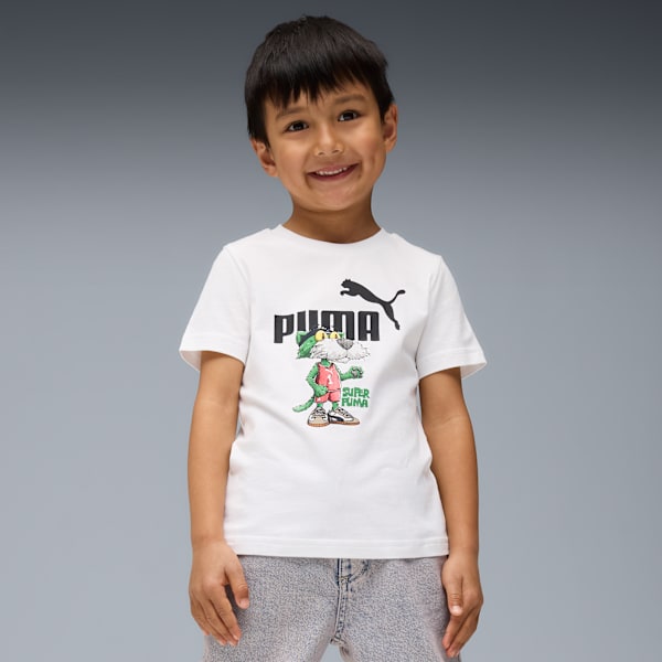 Super PUMA Graphic Tee Kids, PUMA White, extralarge