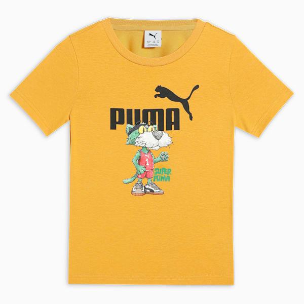 SUPER PUMA Boys' Graphic Cotton Tee, Archive Gold, extralarge-IND