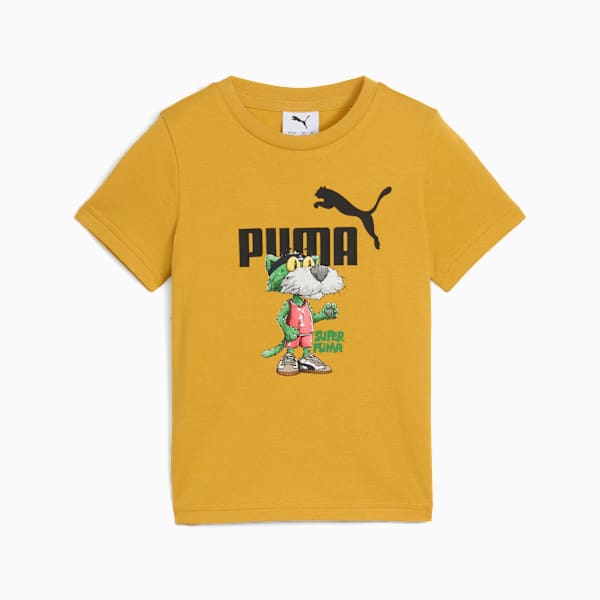 Super PUMA Graphic Tee Kids, Archive Gold, extralarge