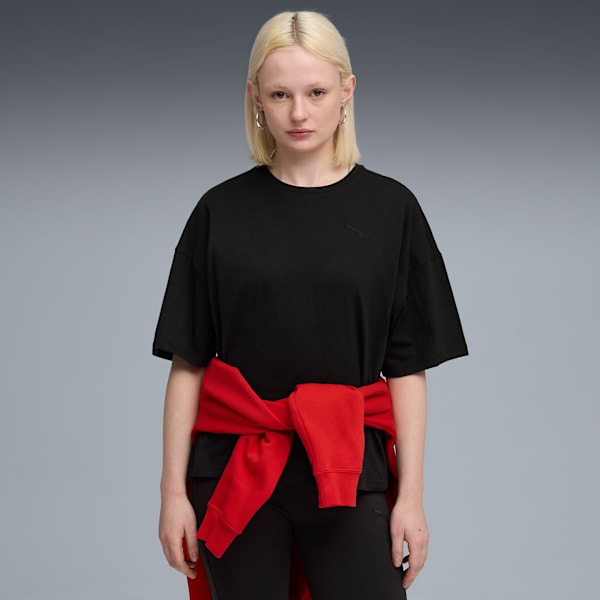 ウィメンズ HER オーバーサイズ 半袖 Tシャツ, PUMA Black, extralarge-JPN