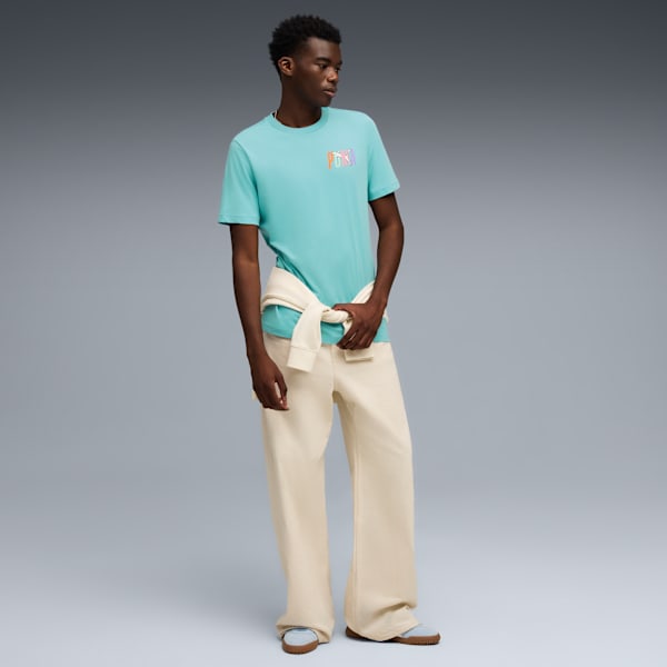 ESS GRAPHICS Tee, Aqua, extralarge